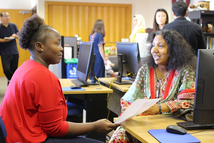 The Computer Lab in the Writing Center