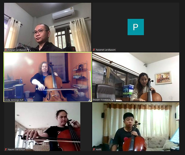 Linda Jennings' online cello master class