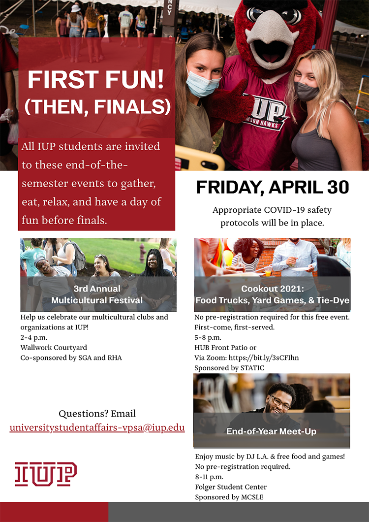 poster for First Fun (Then, Finals) event