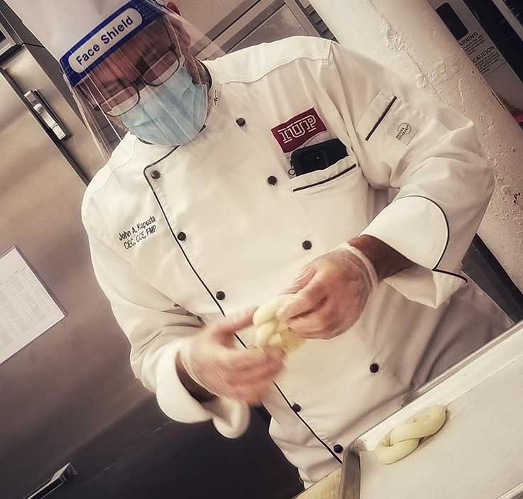 Chef Kapusta in Kitchen