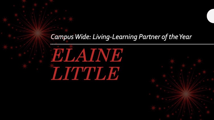 Living Learning Partner of the Year awarded to Elaine Little