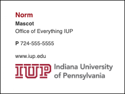 Norm's Email Signature