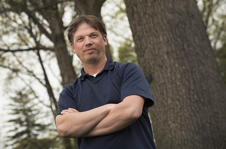 Biology faculty member Michael Tyree helped organize the virtual tour of the arboretum