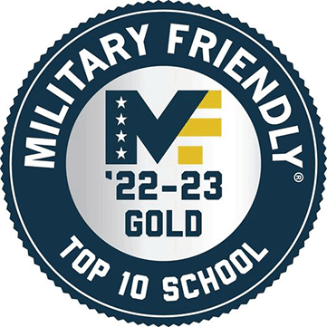 Military-Friendly Top 10 School badge