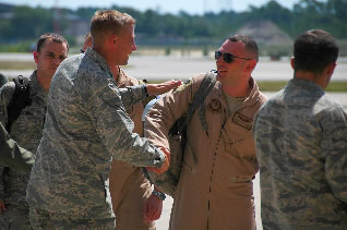 Soldiers arriving home from Afghanistan at Hurlburt Field, Ft. Walton Beach, Florida. (Photo by Jack Newton, www.flickr.com/photos/jdn)