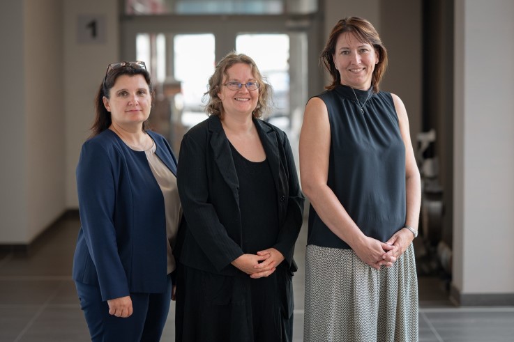 The opening of the new Writing Support Centre with Dr. Jana Kukutschová, Vice-Rector for Science and Research at VSB-TUO, Dr. Dana Driscoll, Professor of English and Writing Center Director, and Dr. Alena Kašpárková, Director of the Writing Support Centre